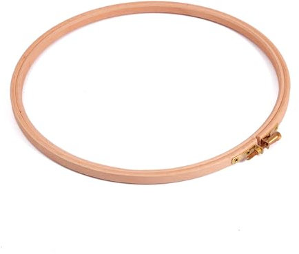 Milward Beech Wood Embroidery Hoop - 9in 22.9cm Diameter for Cross Stitch, Needlework & Crafts, Durable, Smooth Finish, Adjustable Wooden Frame, Metal Screw Clasp For Varied Thickness of Fabric