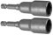 sourcing map Écrou hexagonal à douille pour embout de tournevis tige de 1/4 douille de 13 mm 2pcs