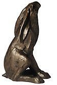 Frith Skulptur Hilda Hase von Paul Jenkins in Kalt gegossen Bronze – s135 Klebestreifen