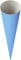 Baier & Schneider Heyda 204870068 Schultüten-Rohlinge (Höhe 70 cm, Durchmesser 19 cm, Karton, 380g/m²) blau