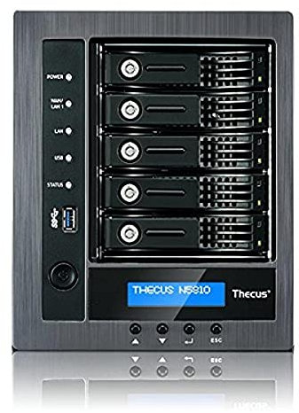 Thecus N5810 0/5HDD Serveur NAS Raid/USB 3.0 Noir