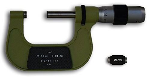 Borletti ME2W Micrometro Centesimale per Esterno, Campo di Misura 25/50 mm