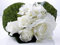 Niestett Kunststrauß Rosen Hortensien Strauß Creme 25cm
