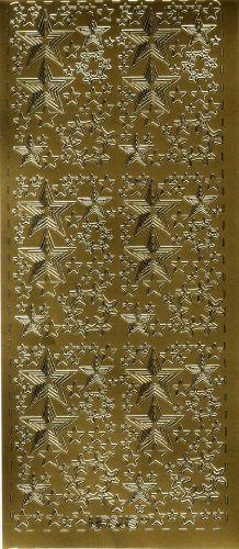 Sticker Filigrane Sterne gold kreativ 10x23cm Liefermenge = 1