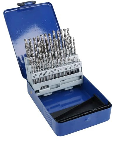 Engineers Fractional Drill Bit Set HSS 1-6mm in 0.1mm Increments 51pc TE738