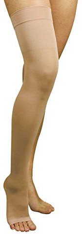 MANIFATTURA BERNINA Variform 1402S (taille 4) - Bas autofixants médicaux élastiques de contention à compression graduée KL1 (18-21 mmHg) pied ouvert