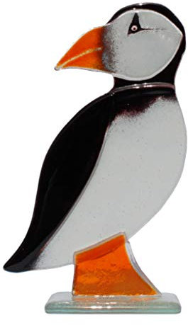 Fusing Glas Pinguine, und Papageitaucher Kollektion in ein PIP die Papageientaucher Design