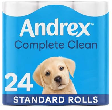 Andrex Classic Toilet Tissue - White, 45 Rolls (5 x Pack of 9 Rolls) by Andrex