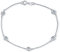 Bling Jewelry Minimalistisches Einfaches Kubikzirkonia Rundfassungsketten CZ Armband Für Frauen Jugendliche Aus Sterlingsilber 925, 7,5 Zoll