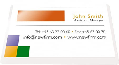 Q-Connect KF27040 Visitenkartentaschen, 100 Stück