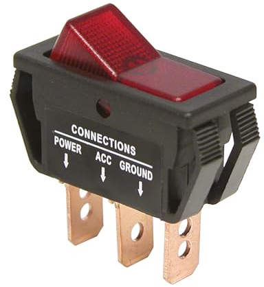 Carpoint 0810682 Switch On/ Off - Red