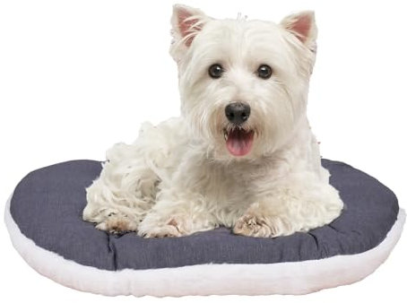 FERPLAST Hundebett & Katzenbett - Hundebett Klein - Hundebett Waschbar - Hundekissen - Matte für Hundehütten, Zwinger und Auto - Hundebett Flauschig - Relax - 55 x 36 CM, S, BEIGE