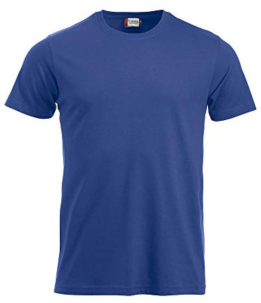 Clique Klassisches Herren-T-Shirt, Blau (Dunkelblau), M