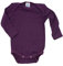 Cosilana, Baby Body Langarm, 70% Wolle, 30% Seide (Pflaume, 98-104)