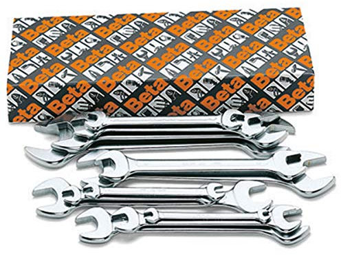 Beta 55/S12 - Juego de 12 llaves fijas de dos bocas abiertas (art. 55)