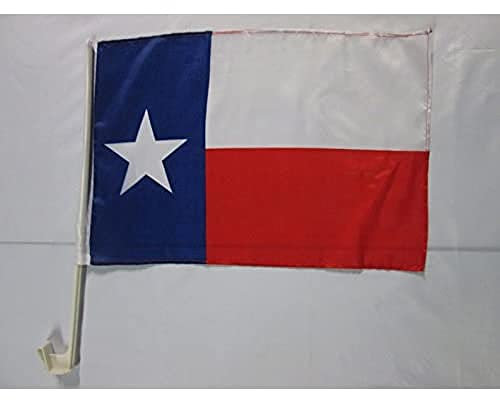 AZ FLAG - Autofahne Texas - 45x30 cm - Bundesstaat Texas Autoflagge 30 x 45 Cm - Auto Flaggen