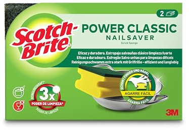 Scotch-Brite Estropajo salvaúñas clásico, 2 unidades por paquete