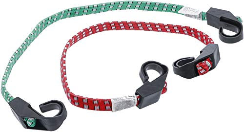 BGS Diy 85502 | Gepäckspanner-Satz | 2-tlg. | 600 - 800 mm | mit Haken | Spanngummi / Gummispanner