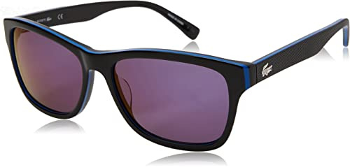Lacoste L683S 006 55 Sonnenbrille, Schwarz (Black/Bluee/Black)
