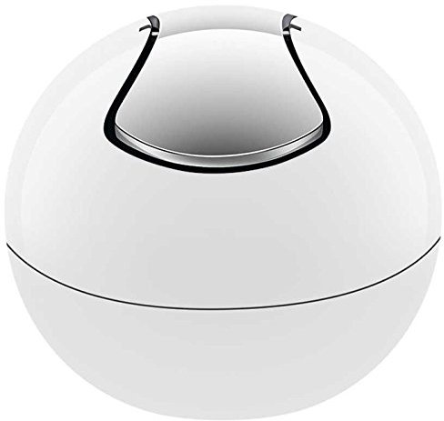 Spirella colección Bowl, Papelera Ø16 x 14 cm (1 Litro), Poliestirol, Blanco