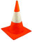 Adults Orange Road Traffic Cone Hat Funny Stag Night Fancy Dress Costume by Henbrandt