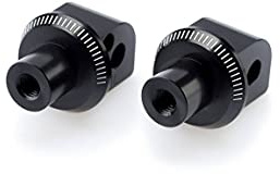 Puig 6355N Black Footpeg Adapter - Pair