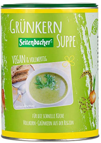 Seitenbacher Buchener Grünkern Suppe I weizenfrei I lactosefrei I vegan I schnell & sättigend I (1 x 500 g)