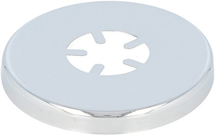 tecuro Schubrosette (1/2) Ø 22 mm x Ø 61 mm x Höhe 7 mm, messing verchromt