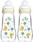 MAM 67036720–2 – Lot de 2 biberons confort en verre 260 ml – Neutres