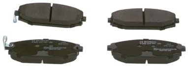 Bosch BP438 - Brake Pads Car Front Axle - 1 Set of 4 Pads | Bosch Quality - Reduced Noise and Dust - ECE-R90 Certified - Copper-Free