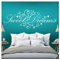 Grandora Wandtattoo Spruch Sweet Dreams I weiß (BxH) 160 x 58 cm I Schlafzimmer süße Träume selbstklebend Sticker Aufkleber Wandaufkleber Wandsticker W718