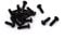 sourcing map 6#-32 x 1/2 UNC alliage acier Boulon hexagonale Vis à tête creuse noir 20 Pcs