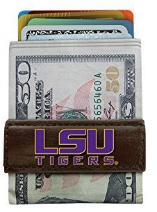 GameWear NCAA LSU Tiger Classic Football Geldklammer Geldbörse, Einheitsgröße, Braun