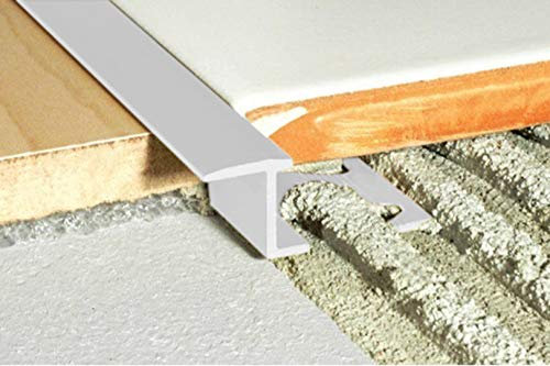 2 Mètres S-FORMULAIRE Profil de Transition Aluminium Anodisé effector 7x9mm A57 - argent