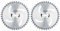 9 40 Tooth Carbide Tip General Purpose Wood Cutting Circular Saw Blade with 5/8 Arbor (2 Pack)