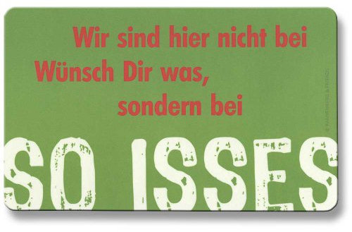Rannenberg & Friends Schneidebrett mit Spruch, 23 x 14 cm