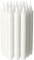 Jubla 20 Unscented White Candles 22mm Diameter 19cm Height 6 Hours Burn Time