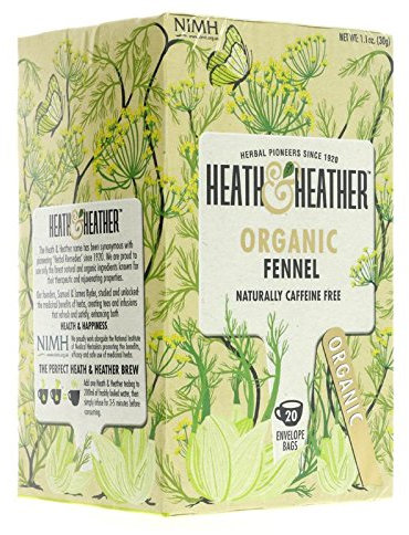 (2 Pack) - Heath And Heather - Org Fennel Tea | 20 Bag | 2 PACK BUNDLE