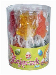 Dauerlutscher am Stiel Hase 35 Stück Lollipops (1 x 1,225kg)