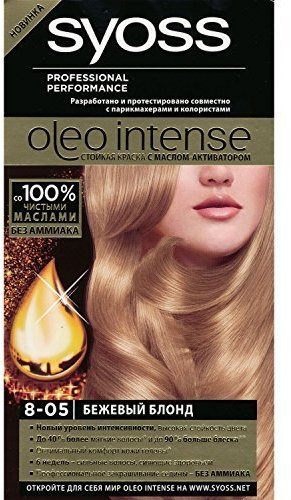 Syoss Oleo Intense Permanent Intensive Oil Color (8-05 Beige Blond) by Syoss