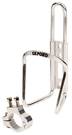 Oxford Bottle Cage and Handlebar Backet - Silver