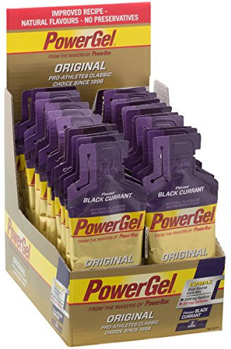 Powerbar PowerGel Original 41 g Beutel X 24 Gele - Schwarze Johannisbeere + Koffein