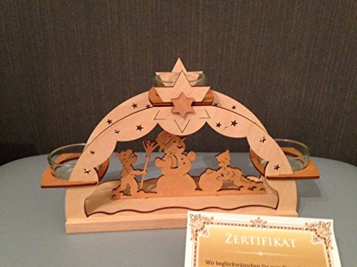 Teelichthalter Mini Schwibbogen ca. 15cm hoch ca.20cm breit