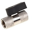Alphacool 17353 2 Wege Kugelhahn G1/4 - Chrome Wasserkühlung Anschlüsse