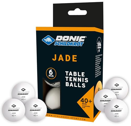 Tischtennisball Jade, Poly 40+ Qualität, 6 STK.im Karton, Weiß