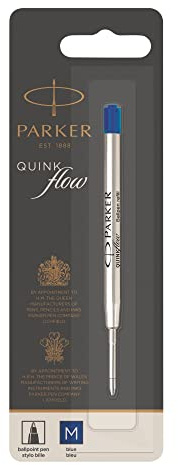 Parker QuinkFlow Blue Ball Point Pen Refill - Medium