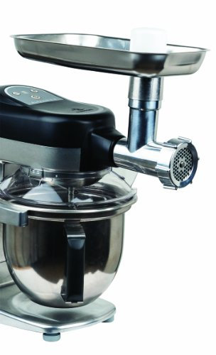 Hachoir Jupiter Ø 62 mm professionnel en aluminium adaptable sur les batteurs mélangeurs Alphamix livré avec 3 grilles Ø 62 mm perforées : Ø 3-4,5 et 8 mm
