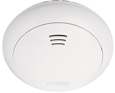 ABUS Funk-Rauchmelder Smartvest Erweiterung der Funk-Alarmanlage | inkl. Hitze Detektion | Batteriebetrieben | für Wohnräume | weiß | 38831