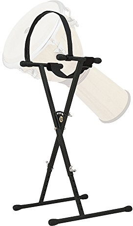 LP Latin Percussion LP729 Djembeständer, X-Frame Ständer, für Djemben 10-15 Durchmesser, höhenverstellbar 35 - 43, zusammenklappbar