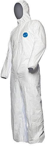 DuPont Tyvek 500 Xpert | Chemical Protective Clothing with Hood, Category III, Type 5-B and 6-B | Robust yet Lightweight | White | Size XXXL